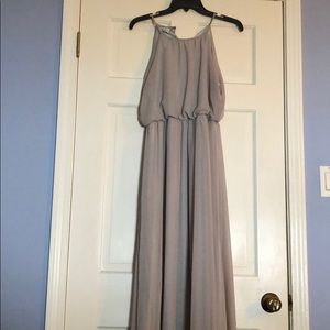 Long maxi bridesmaid dress